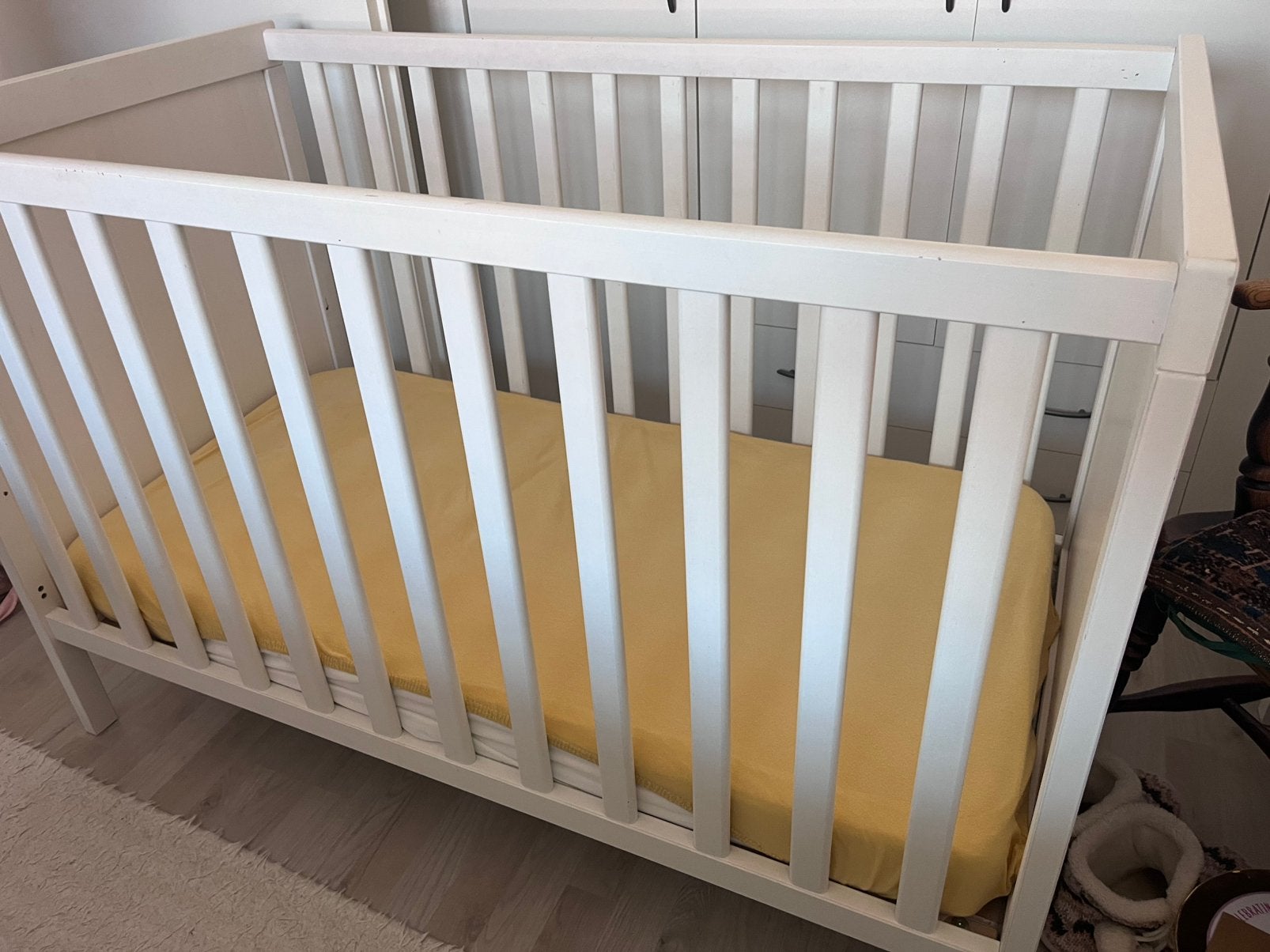 IKEA babybedje Sundvik & matras Jättetrött, Ophalen, Gebruikt, Ledikant