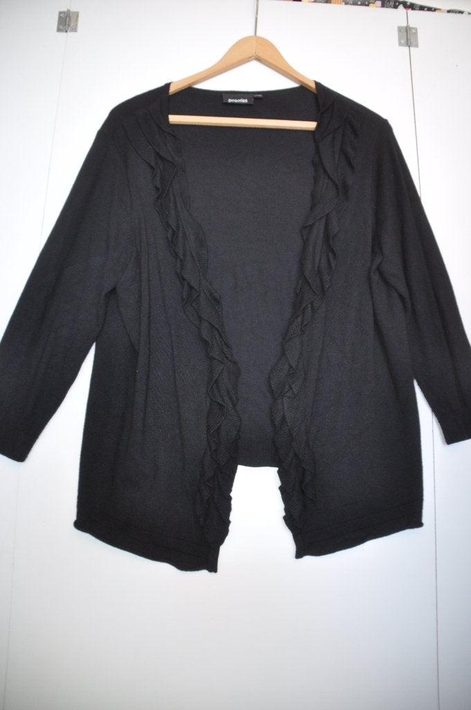 NOP74 Vest Zwart Maat XXL Promiss, Ophalen of Verzenden, Zo goed als nieuw, Zwart, Trui of Vest