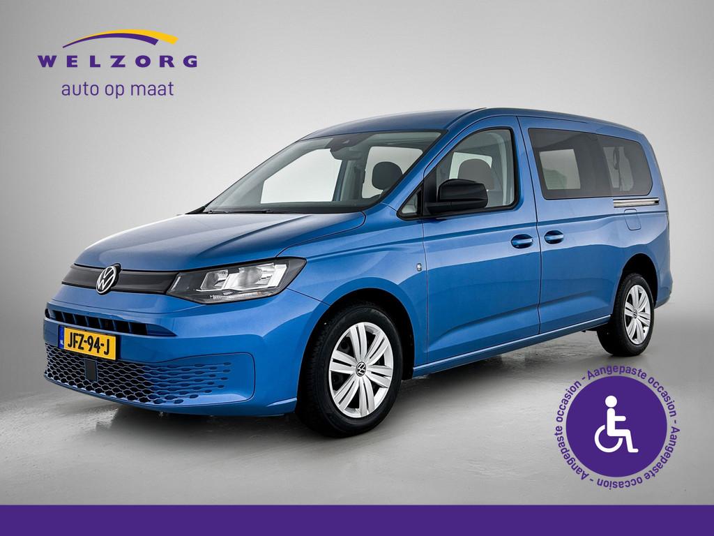 Volkswagen Caddy Maxi 1.5 TSI Life Direct leverbaar! Rolstoe, Auto's, Voorwielaandrijving, 12 maanden, Euro 6, Blauw