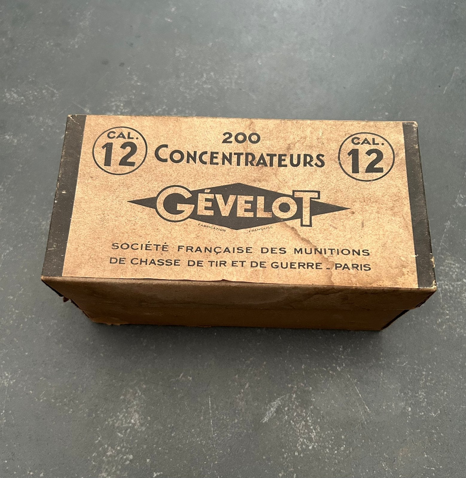 doosje concentrateurs gevelot kaliber 12 geweer zwartkruit, Ophalen of Verzenden