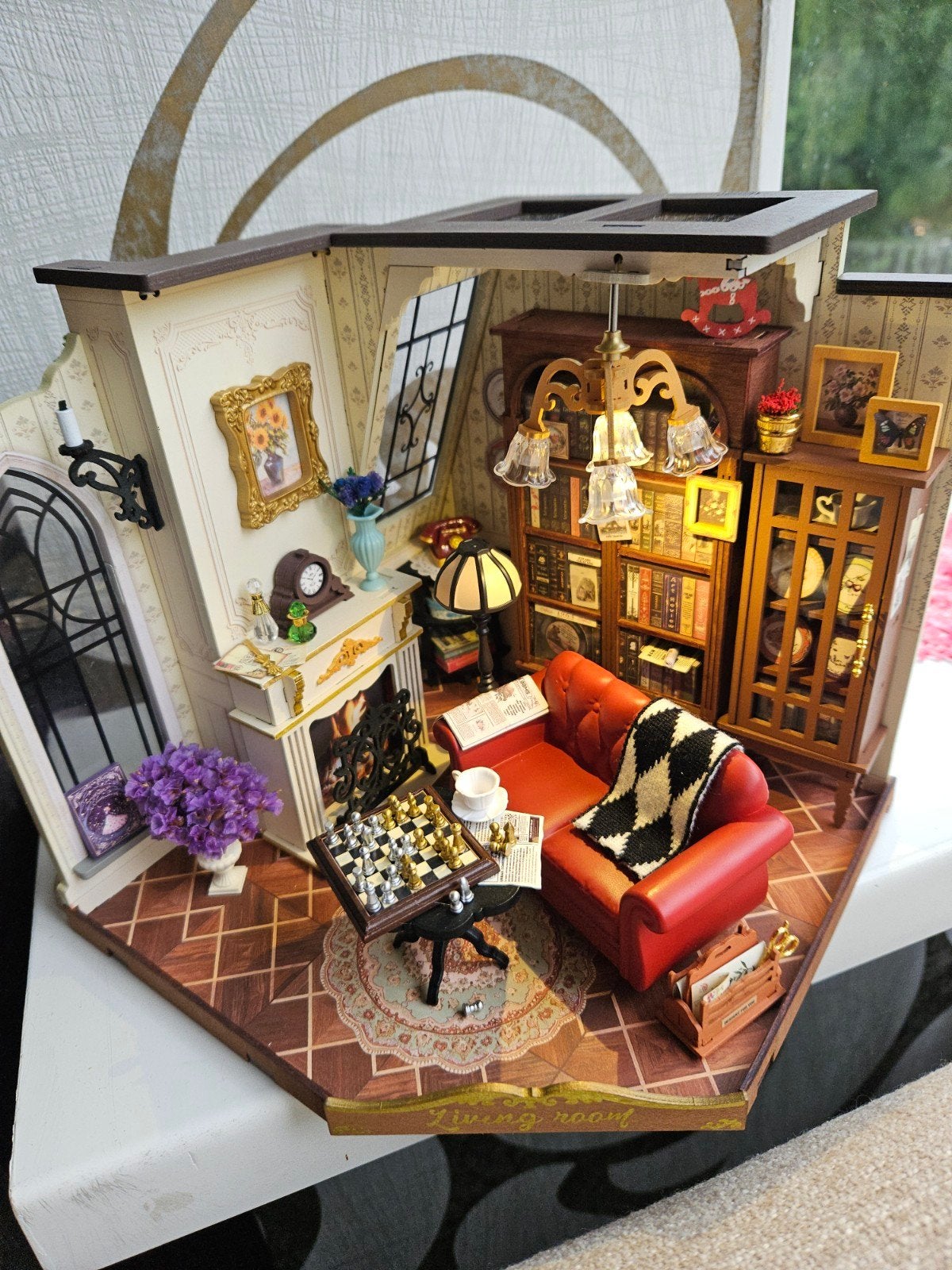 Voltooide booknook / miniatuur huisje, Verzamelen, Ophalen of Verzenden, Nieuw, Poppenhuis