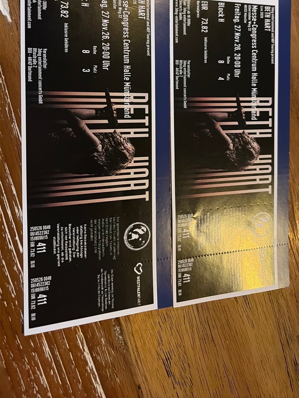 Kaartjes concert Beth Hart!, Twee personen, November