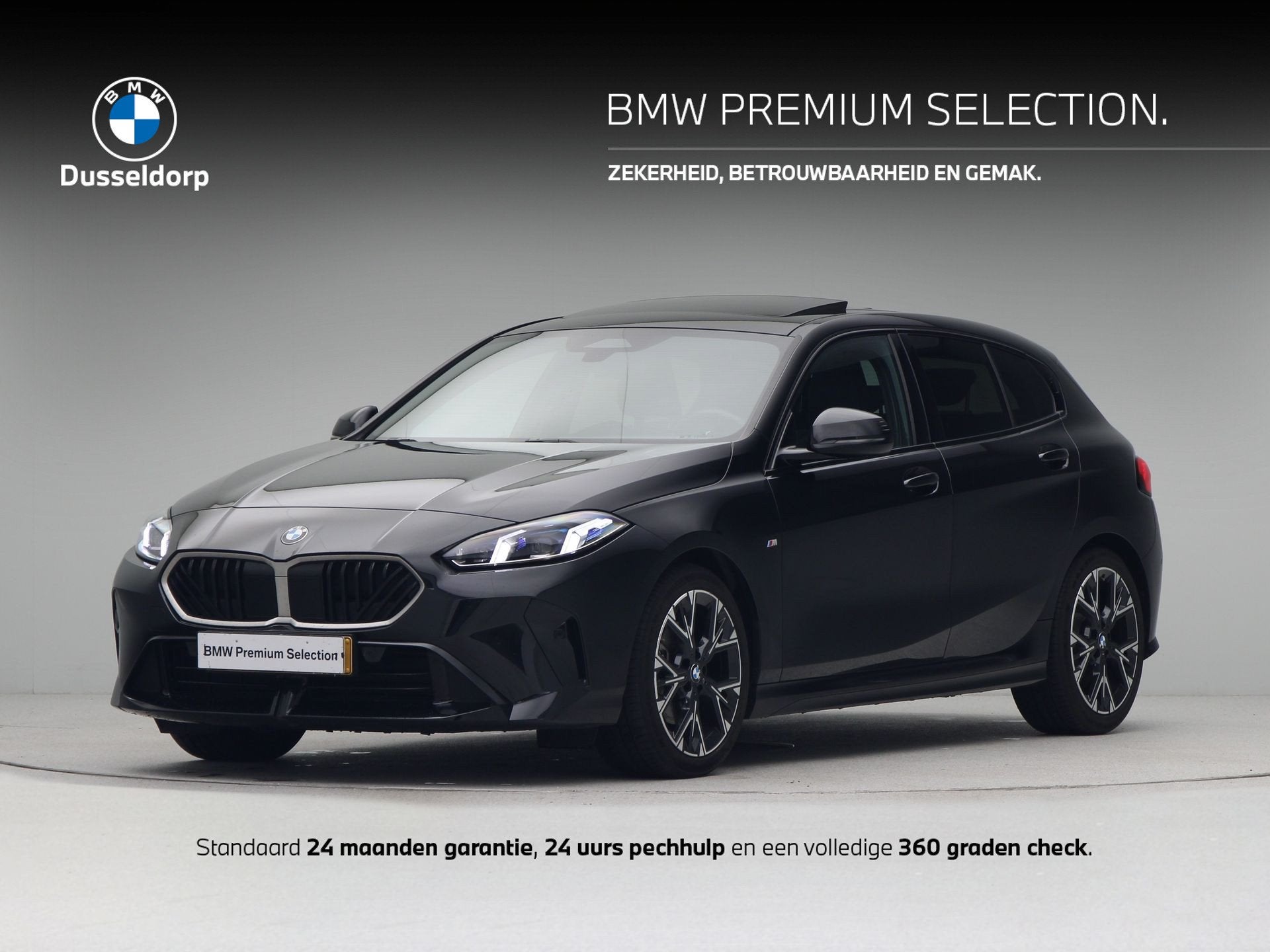 BMW 1 Serie 120 M Sport (bj 2025, automaat), Auto's, Gebruikt, 156 pk, Met garantie (alle), Zwart