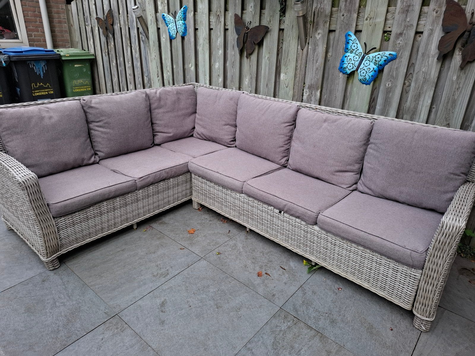 grijze loungeset Bois le Duc, Tuin en Terras, Tuinsets en Loungesets, Gebruikt, 6 zitplaatsen, Ophalen of Verzenden, Loungeset