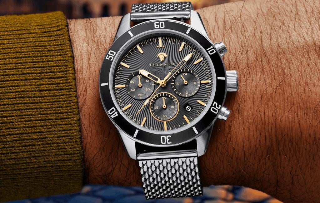 Titanio Agrippa SB001 horloge t.w.v € 499 nieuw!, Nieuw, Ophalen of Verzenden, Waterdicht, Android