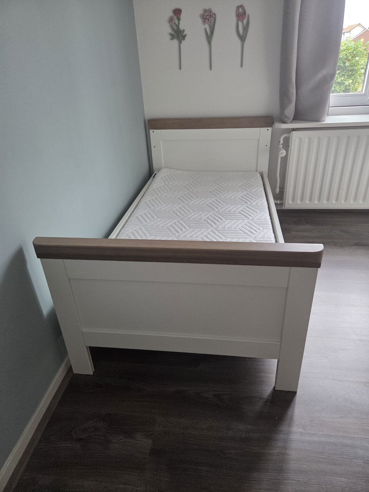 Kidsmill Savigno Bed Wit/Beuken + Pretura Excellent matras, Ophalen, Gebruikt, 70 tot 85 cm, Matras