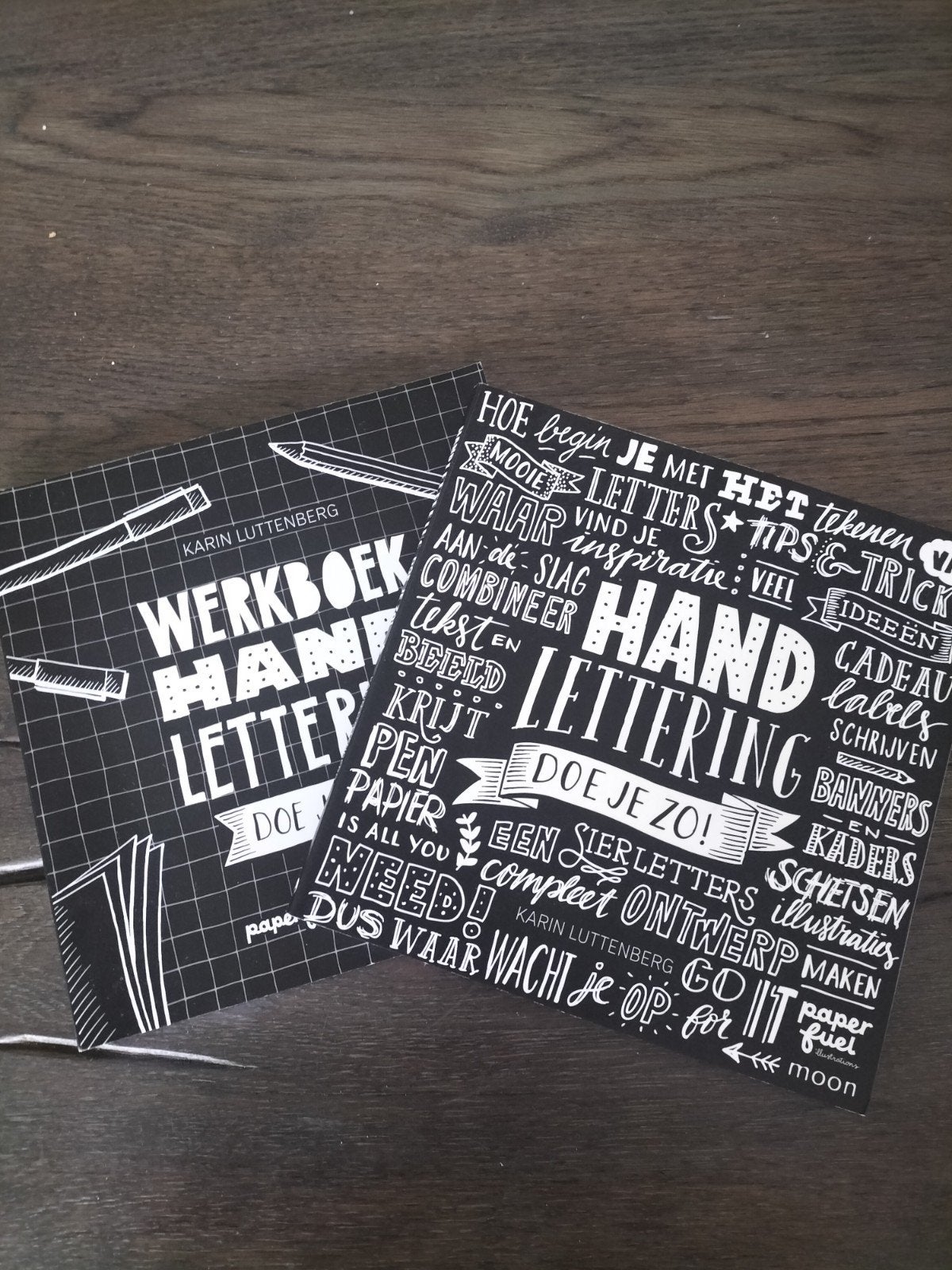 Handlettering Werkboek Karin Luttenberg - Doe je zo!, Ophalen of Verzenden, Zo goed als nieuw, Overige onderwerpen, Karin Luttenberg