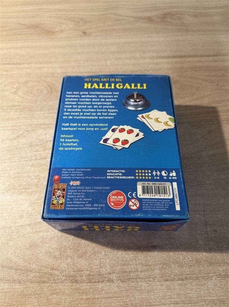 Halli galli - 999 games - S7008, Ophalen of Verzenden, Zo goed als nieuw