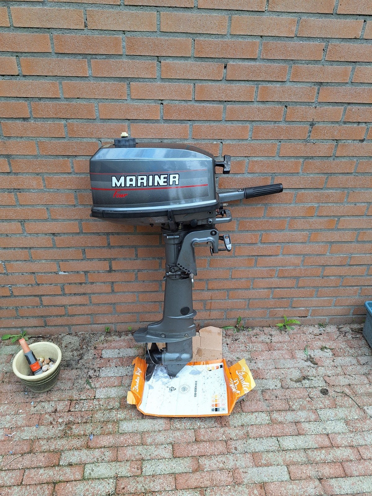 Mariner 4 PK buitenboordmotor langstaart, Ophalen, Gebruikt, 5 tot 10 pk, Buitenboordmotor