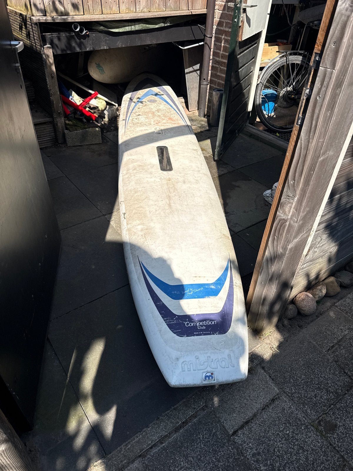 Mistral Competition Club Windsurfplank, Ophalen, Met voetbanden, Mistral, Gebruikt