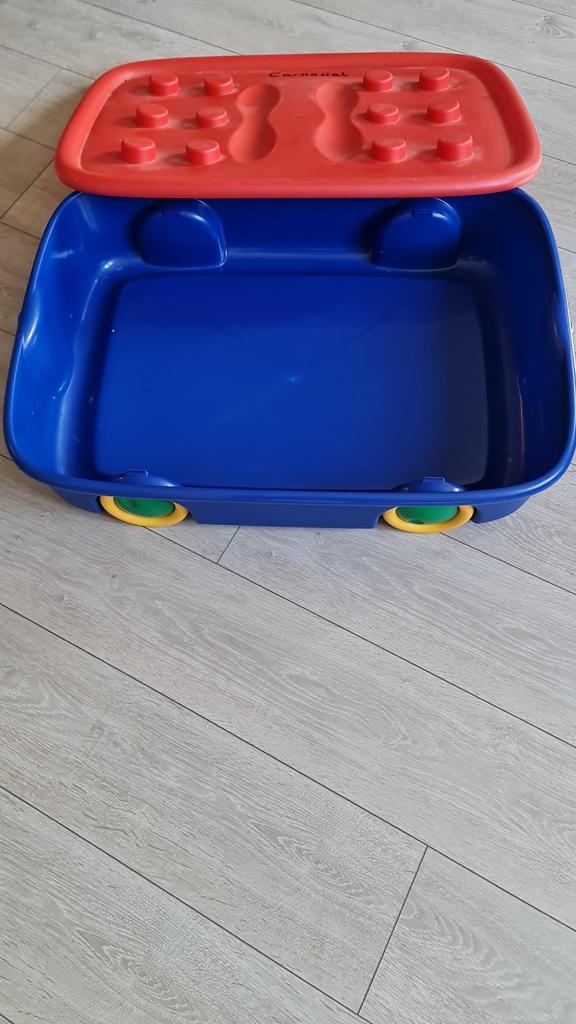 Twee originele LEGO bakken op wieltjes, Ophalen of Verzenden, Gebruikt, Losse stenen, Lego
