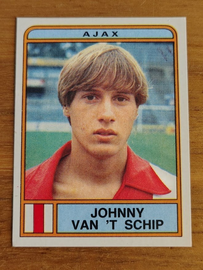 Panini 1984 - Ajax - Johnny van 't Schip - #20 - ongebruikt, Verzenden, Zo goed als nieuw, Plaatje