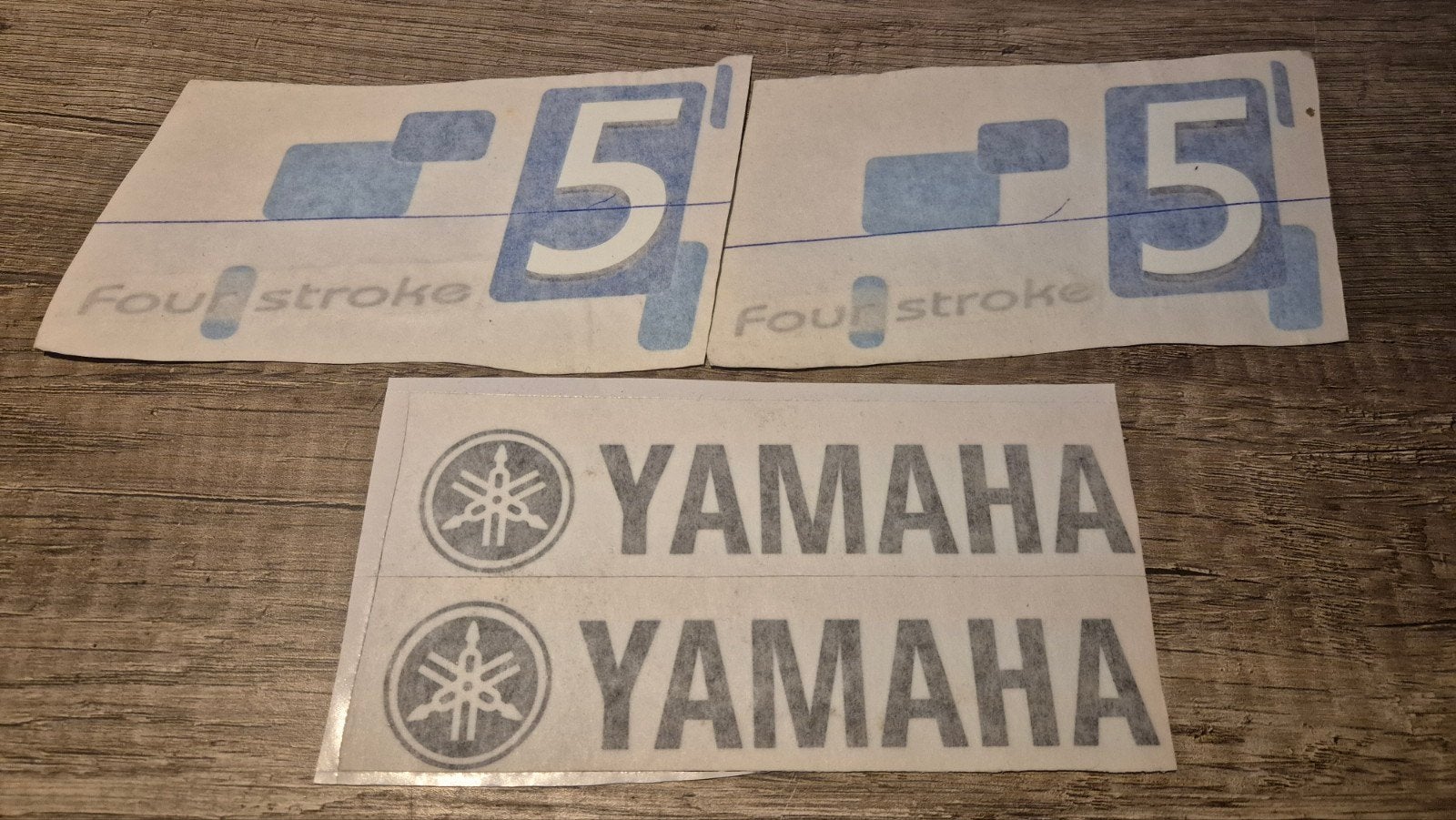 Yamaha 5pk 4 takt buitenboordmotor stickerset., Ophalen of Verzenden, Motor en Techniek