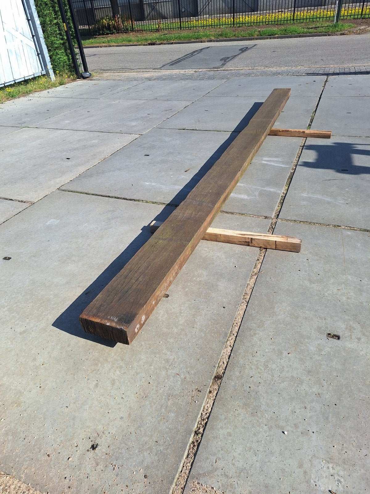 Azobe balk hardhout 10x25x497cm
