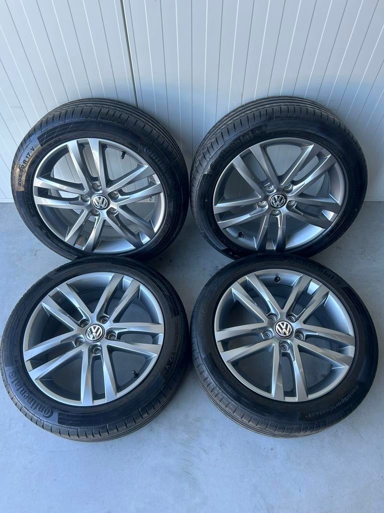 Originele Volkswagen Salvador Golf 7 R-Line 5x112 17 Inch Zo, Banden en Velgen, 17 inch, Personenwagen, Zomerbanden