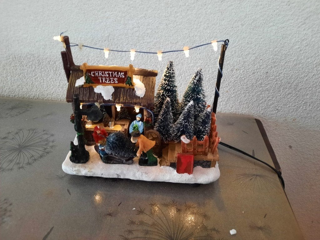 Kerstdorp kerstbomen verkoopstal 'Christmas Trees', Ophalen of Verzenden, Zo goed als nieuw