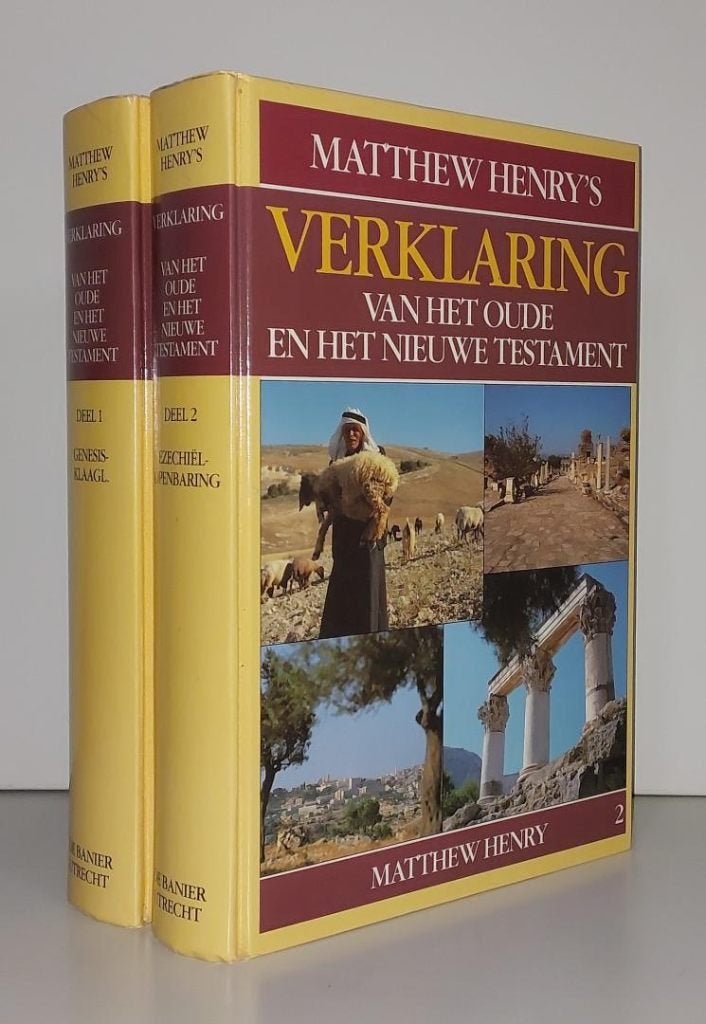 M. Henry: Verklaring van Oude en Nieuwe Testament (2 delen)., Gelezen, Christendom | Protestants, Ophalen of Verzenden, Matthew Henry