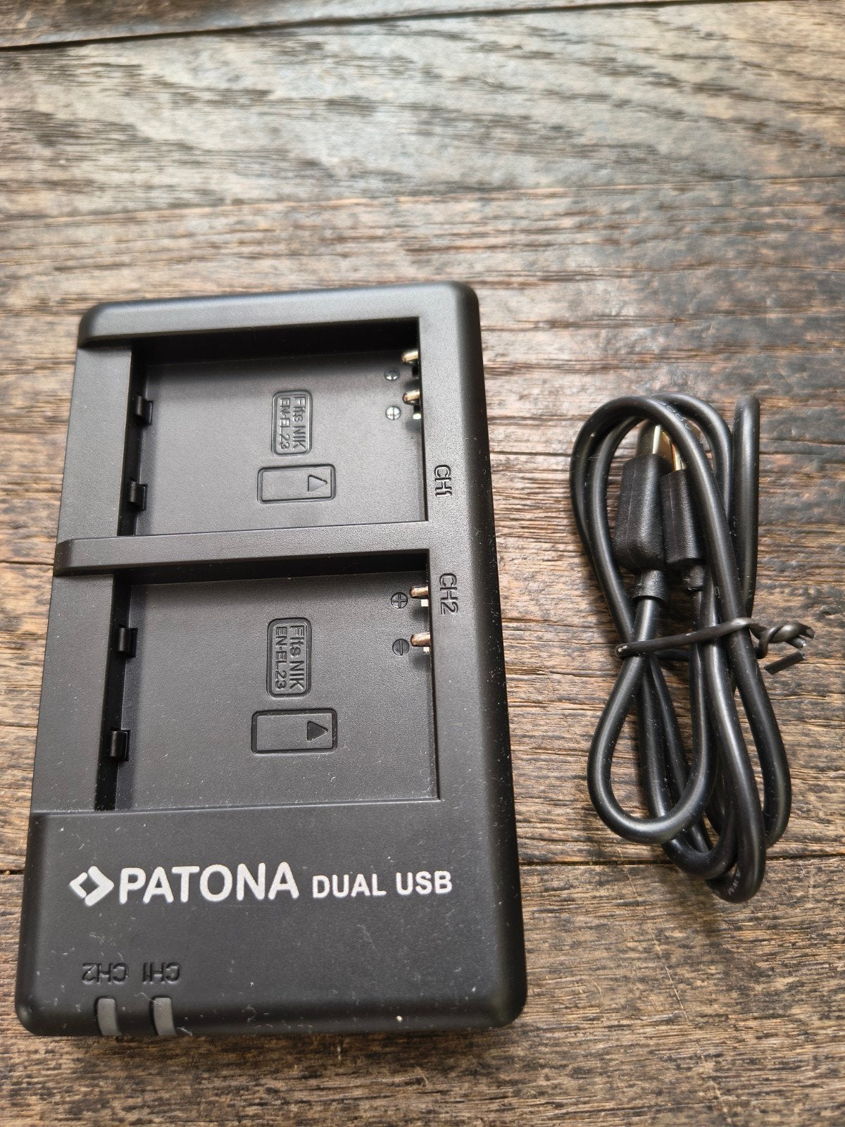 Patona dual usb   en-el23
Geschikt voor Nikon en Coolpix p60, Ophalen of Verzenden, Nieuw