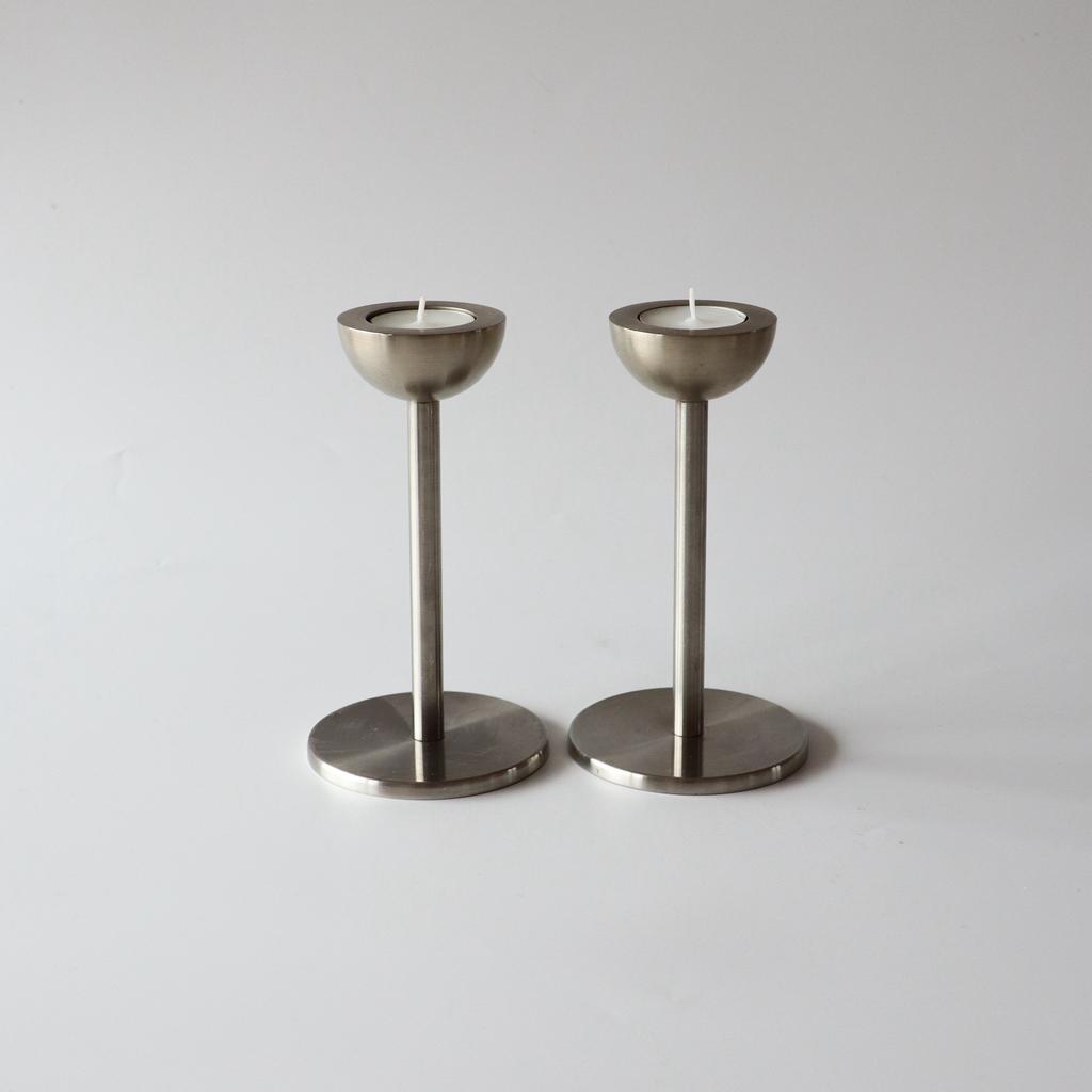 Stilling Design Denmark kandelaars rvs - set, Ophalen of Verzenden, Zo goed als nieuw, X, Metaal