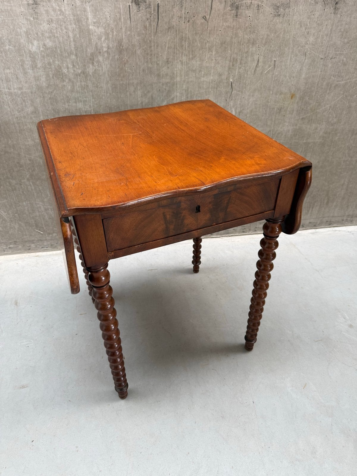19e Eeuws Bobbin Tafeltje / Drop-Leaf Pembroke Tafeltje, Ophalen of Verzenden