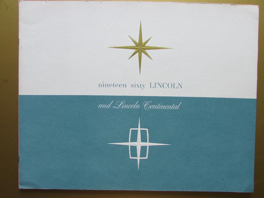 1960 Lincoln prestige brochure, Engels, Ophalen of Verzenden, Zo goed als nieuw, Overige merken