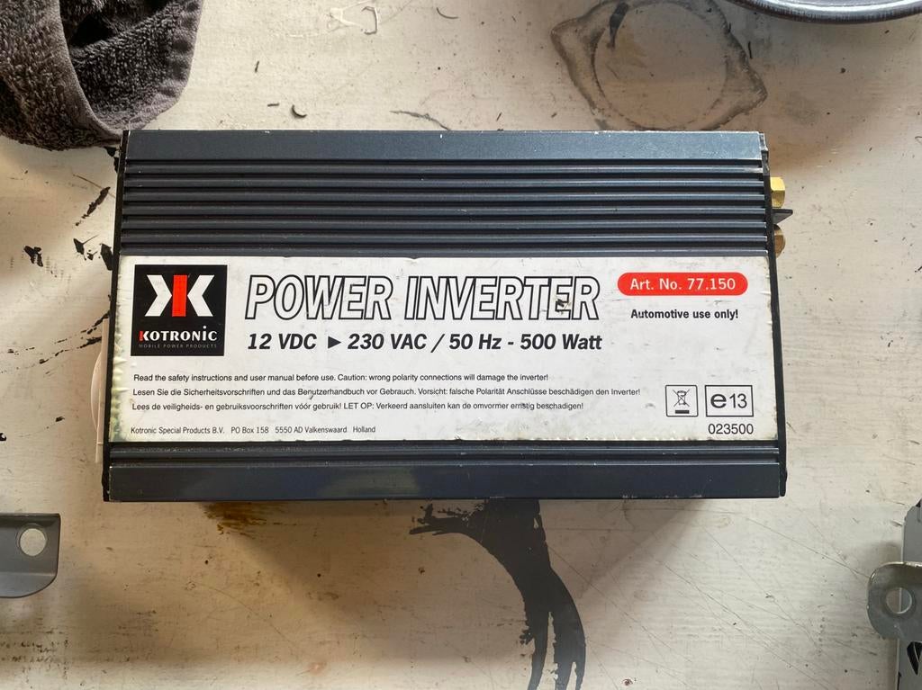 12v 220v inverter 500watt, Auto diversen, Ophalen, Zo goed als nieuw