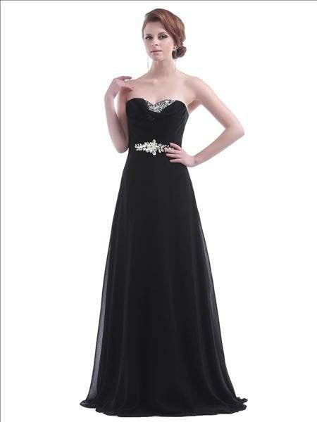 Plus size avondjurken, galajurken. Nieuw, Galajurk, Zwart, Maat 46/48 (XL) of groter, Ophalen of Verzenden