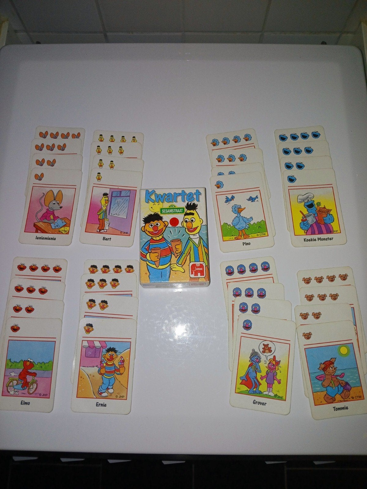 Kwartet Sesamsstraat - Vintage Kaartspel, Drie of vier spelers, Ophalen, Gebruikt, Jumbo