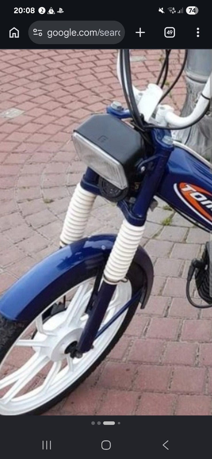 GEZOCHT tomos voorvork rubbers wit!, Ophalen