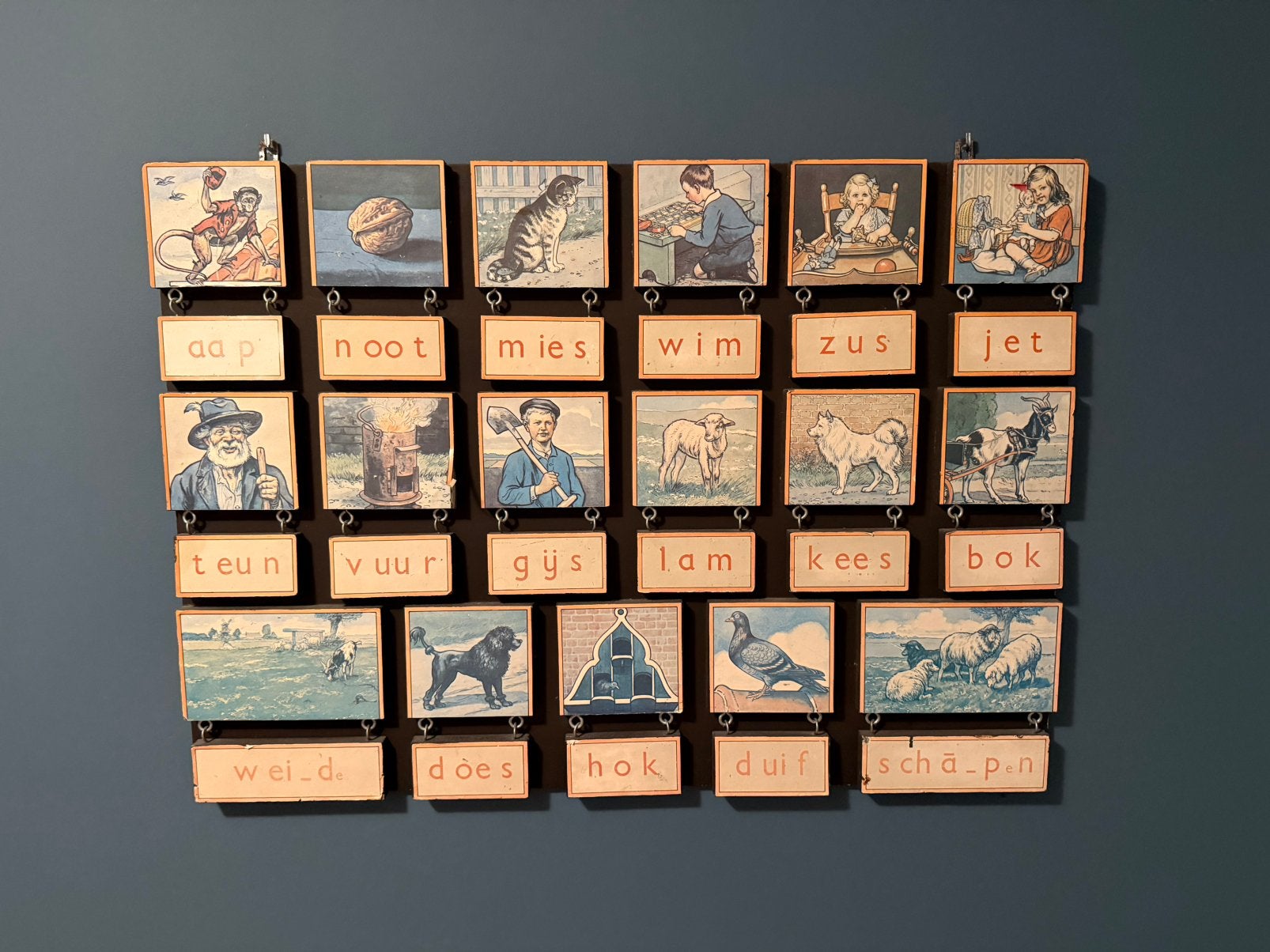 Vintage Aap, Noot, Mies Lees Bord (ca. 100  70 cm), Ophalen, Zo goed als nieuw