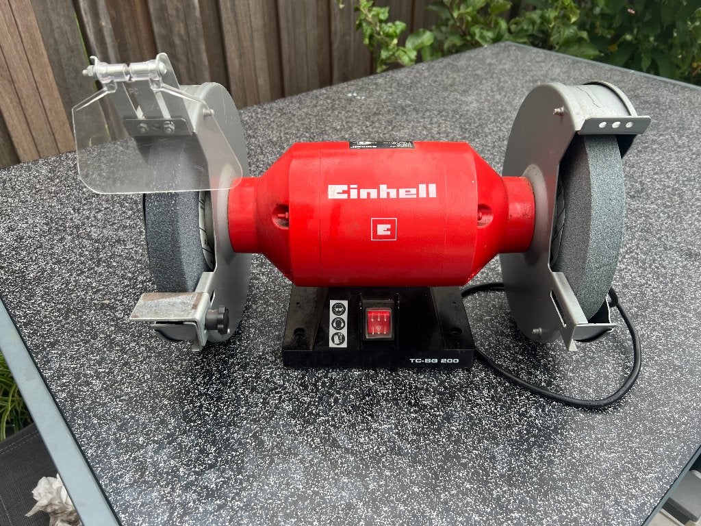 EINHELL TC-BG 200 BANKSLIJPER, Ophalen, Zo goed als nieuw, Minder dan 700 watt, Werkbankslijpmachine