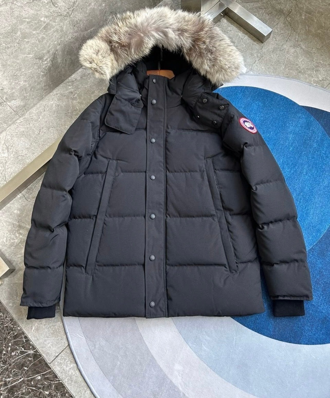 Canada Goose Wyndham Parka Zwart, Ophalen of Verzenden, Nieuw, Maat 48/50 (M), Zwart