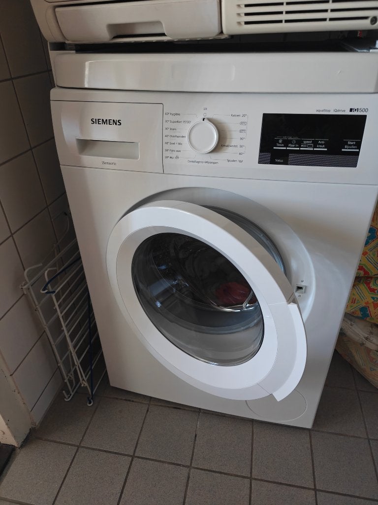 Was Droogcombinatie Siemens en Whrilpool, Witgoed en Apparatuur, 6 tot 8 kg, Ophalen, Gebruikt, 85 tot 90 cm