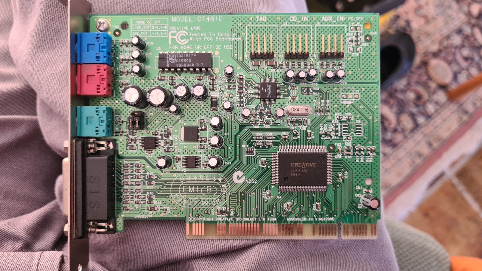 Creative Sound Blaster CT4810 geluidskaart, Computers en Software, Geluidskaarten, Ophalen, Gebruikt, Intern, Creative