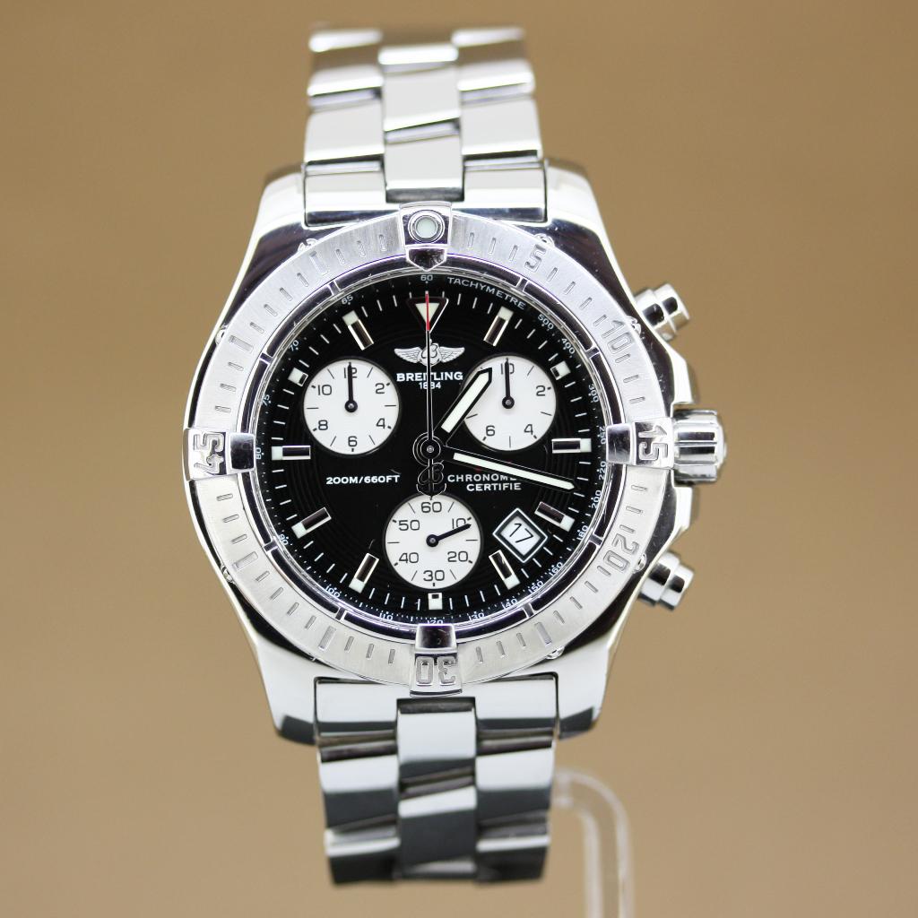 Breitling Colt Chronograph 41 Ref. A73380, Staal, Gebruikt, Staal, Breitling