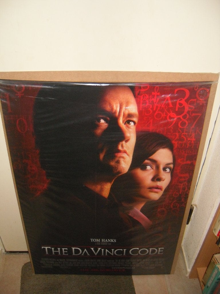 The Davinci code Filmposter, Ophalen, Zo goed als nieuw, A1 t/m A3, Film en Tv