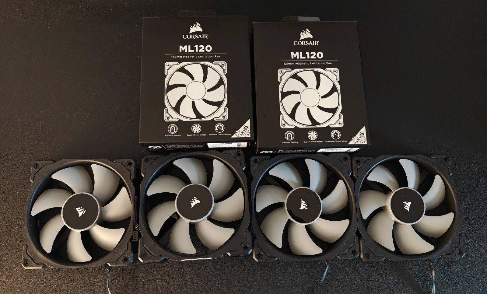 Corsair ML120 120mm Magnetische Ventilator (2 stuks), Ophalen, Zo goed als nieuw, Luchtkoeling