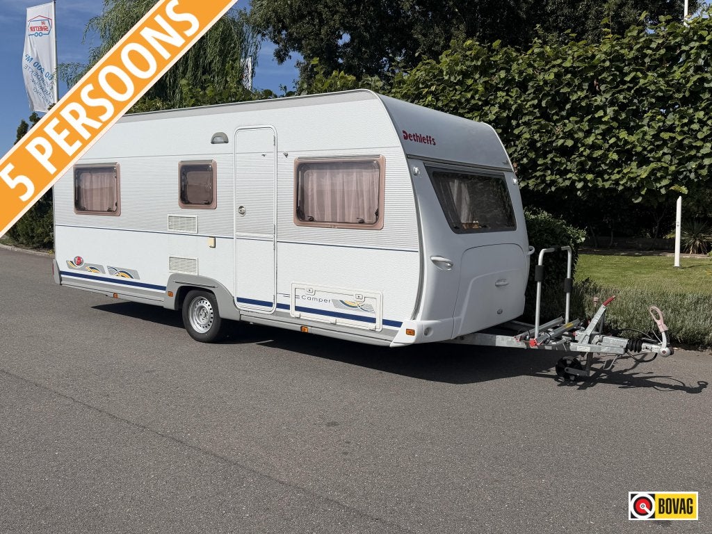 Dethleffs Camper 510 TK Stapelbed 5 slaapplaatsen,Voortent, Standaardzit, Bedrijf, Dethleffs, 5 tot 6 meter