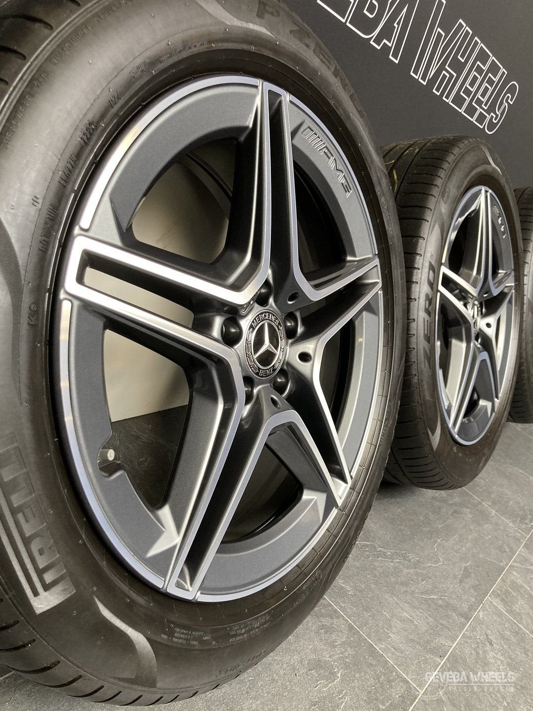19” originele Mercedes GLA H247 GLB X247 AMG velgen + banden, Auto-onderdelen, Banden en Velgen, 19 inch, Gebruikt, -, -