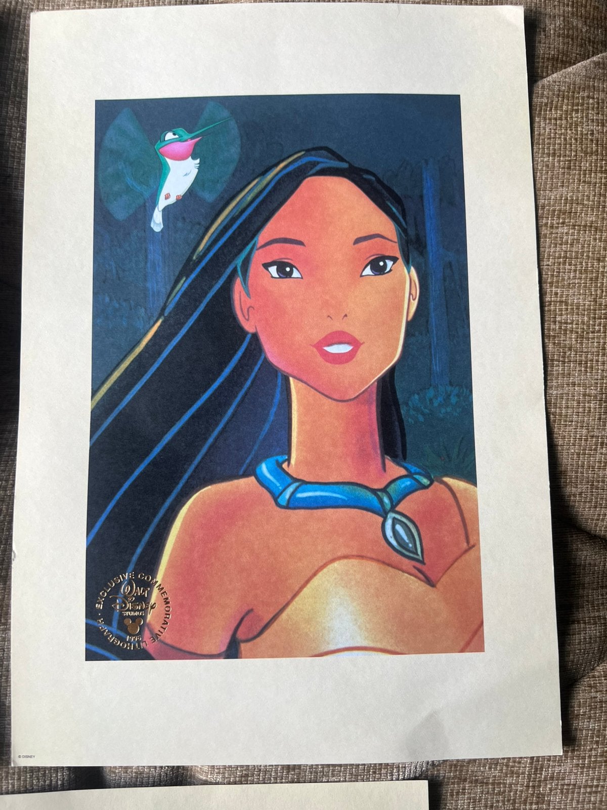 3 Complete Vintage litho’s Walt Disney., Ophalen of Verzenden, Pocahontas of Kl. Zeemeermin, Zo goed als nieuw, Overige typen