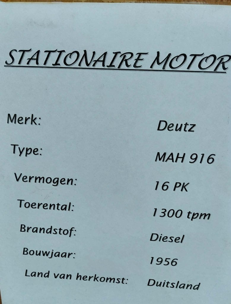 Stationaire motoren Lister Deutz dieselmotor, Ophalen, Zo goed als nieuw, Dieselmotor, Minder dan 1400 rpm