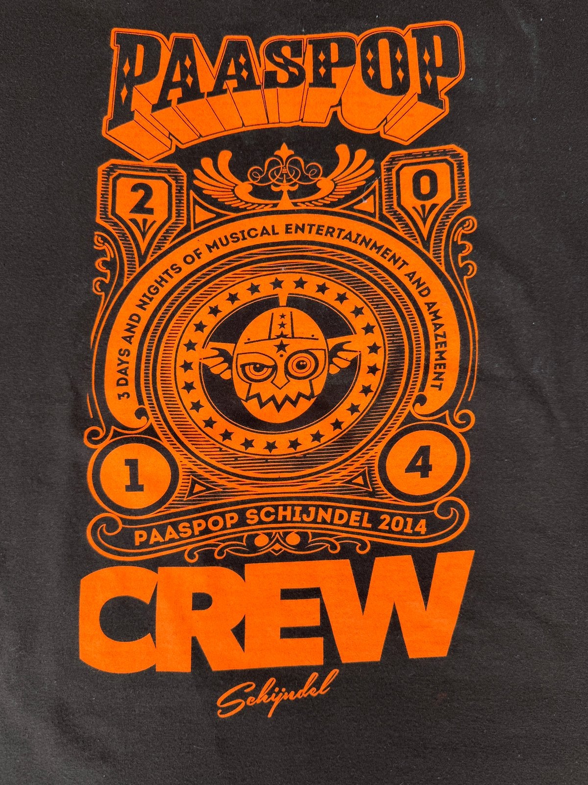 Paaspop 2014 Crew T-shirt - Bruin/Oranje Maat M, Ophalen of Verzenden, Nieuw