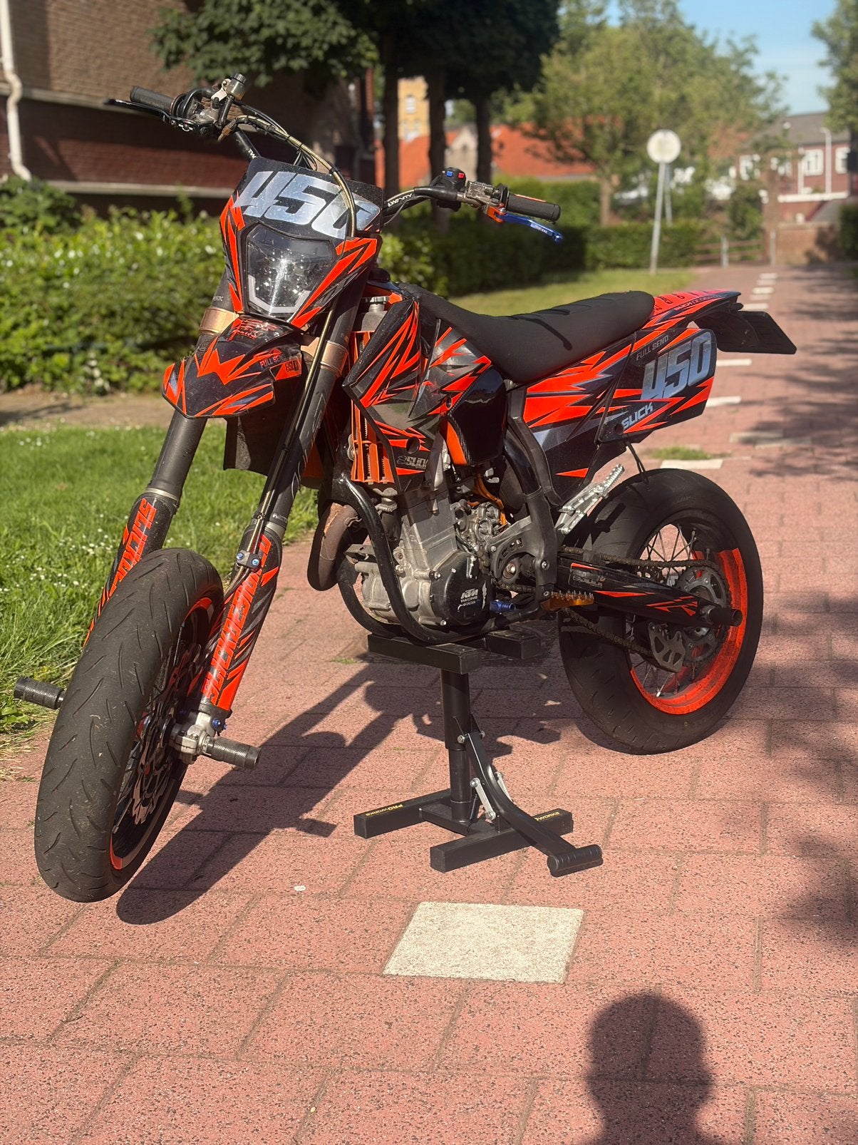 Ktm supermoto 450cc a2, Ophalen