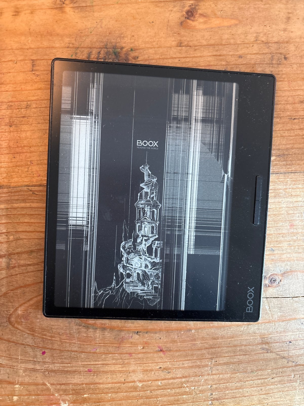 BOOX E-reader met defect scherm - Voor onderdelen of reparat, Computers en Software, Ophalen of Verzenden, Niet werkend