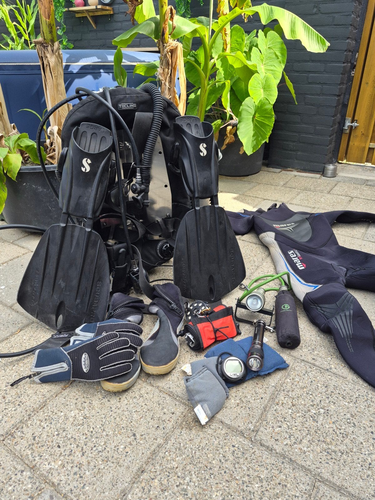 Complete duikset, Ophalen of Verzenden, Gebruikt, Duikpak