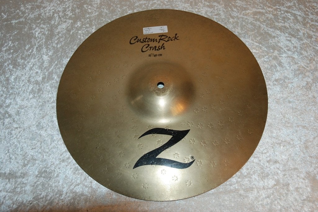 Zildjian Z custom rock crash 1475 16 inch  <26261175>, Gebruikt, ., Drums of Percussie, Ophalen of Verzenden