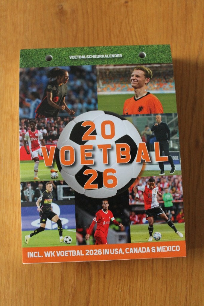 WK Voetbal scheurkalender 2026 / voetbalkalender, Verzamelen, Ophalen of Verzenden, Nieuw, Overige sporten, Overige typen