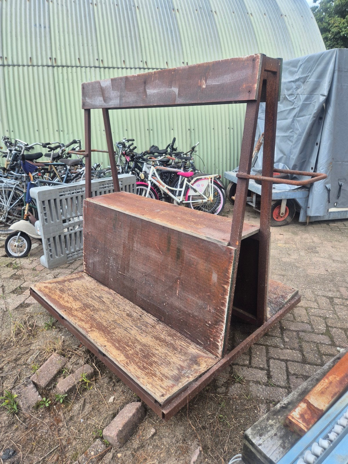 2x Platenkar / Platentransportkar met zwenk- en bokwielen, Doe-het-zelf en Verbouw, Ophalen, Gebruikt, ., .