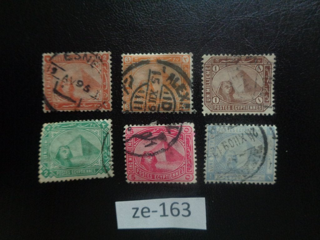 egypte - sphinx en piramides (ze-163), Ophalen of Verzenden, Egypte, Gestempeld