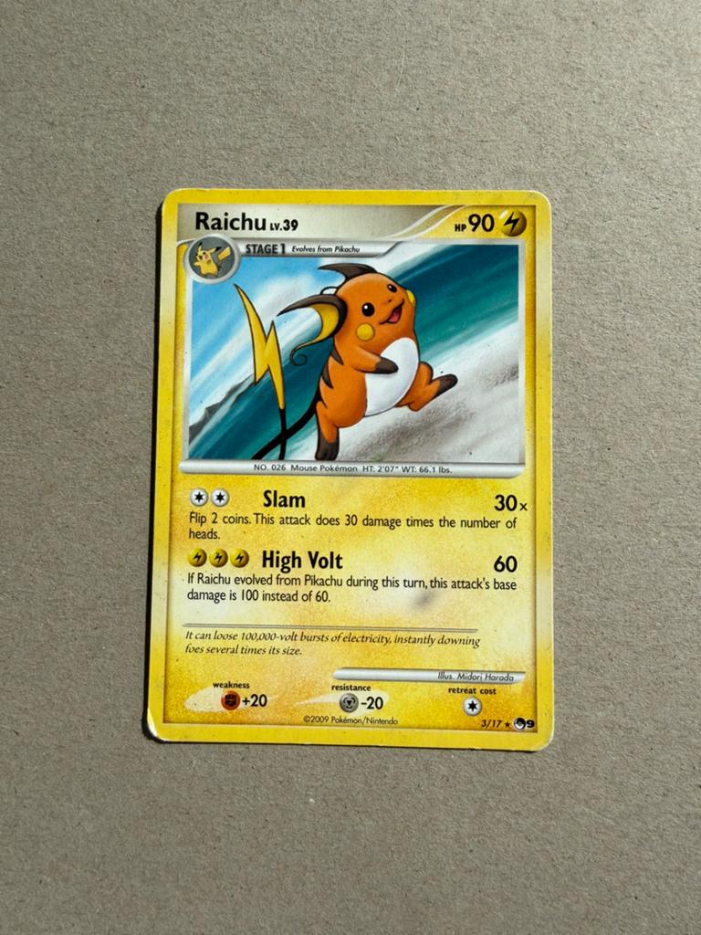 Raichu 3 - POP series 9, Ophalen of Verzenden, Gebruikt, Losse kaart